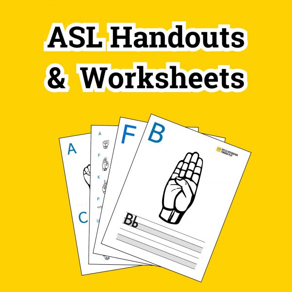 RITP American Sign Language Handouts and Worksheets